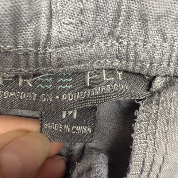 Free Fly Stretch Canvas Shorts 6” Slate Fishing Hiking Outdoor Men's M Bamboo - Picture 8 of 11